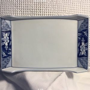 🇨🇳Chinese Handpainted Blue and White Porcelain Tray